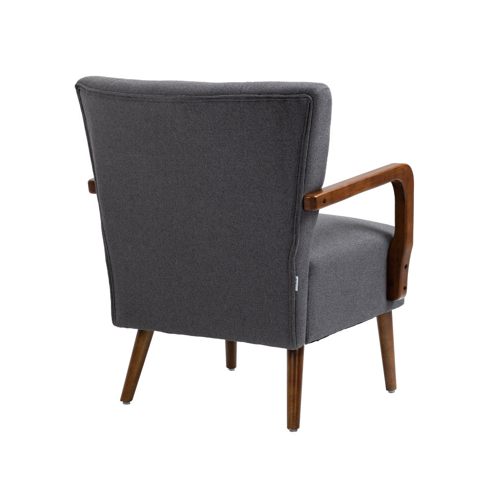 dropship COOLMORE Wood Frame Armchair, Modern Accent Chair Lounge Chair for Living Room