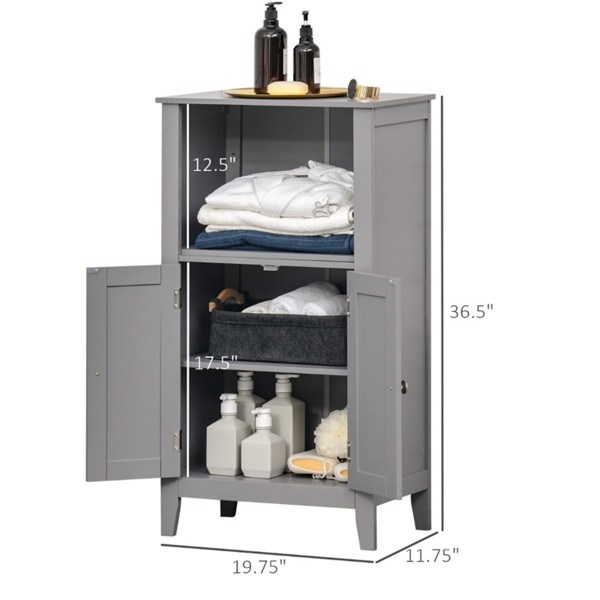 dropship Bathroom Storage Cabinet-Grey