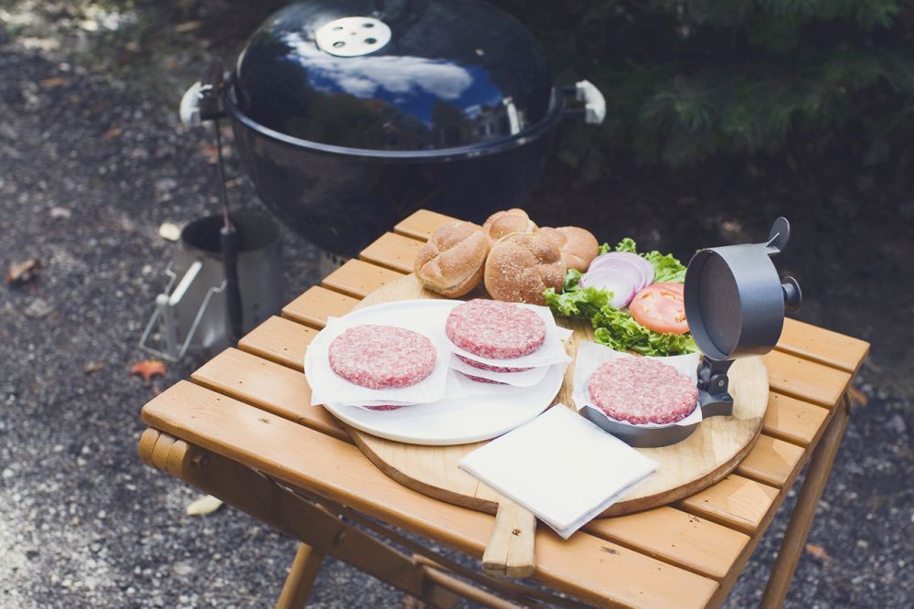 dropship 1pc Crab Cake And Sausage Press, Burger Press Makes 4 1/2" In Diameter, 1/4 Lb To 3/4 Lb, Patty Ejector