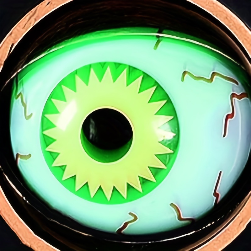 dropship Halloween Decoration, Ghost Doorbell Animated Eyeball Halloween Decoration With Spooky Sounds, Trick Or Treat Activities For Kids, Haunted House Halloween Party Props Decoration,(NON-ELECTRIC)
