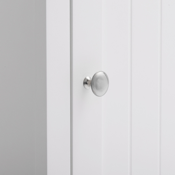 dropship FCH One Door & Three Layers Bathroom Cabinet White