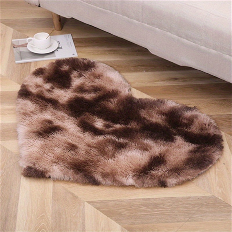 dropship 1pc, Tie-dye Silk Wool Area Rug, Plush Carpet, PV Velvet Floor Mat, 27.56*31.5inch