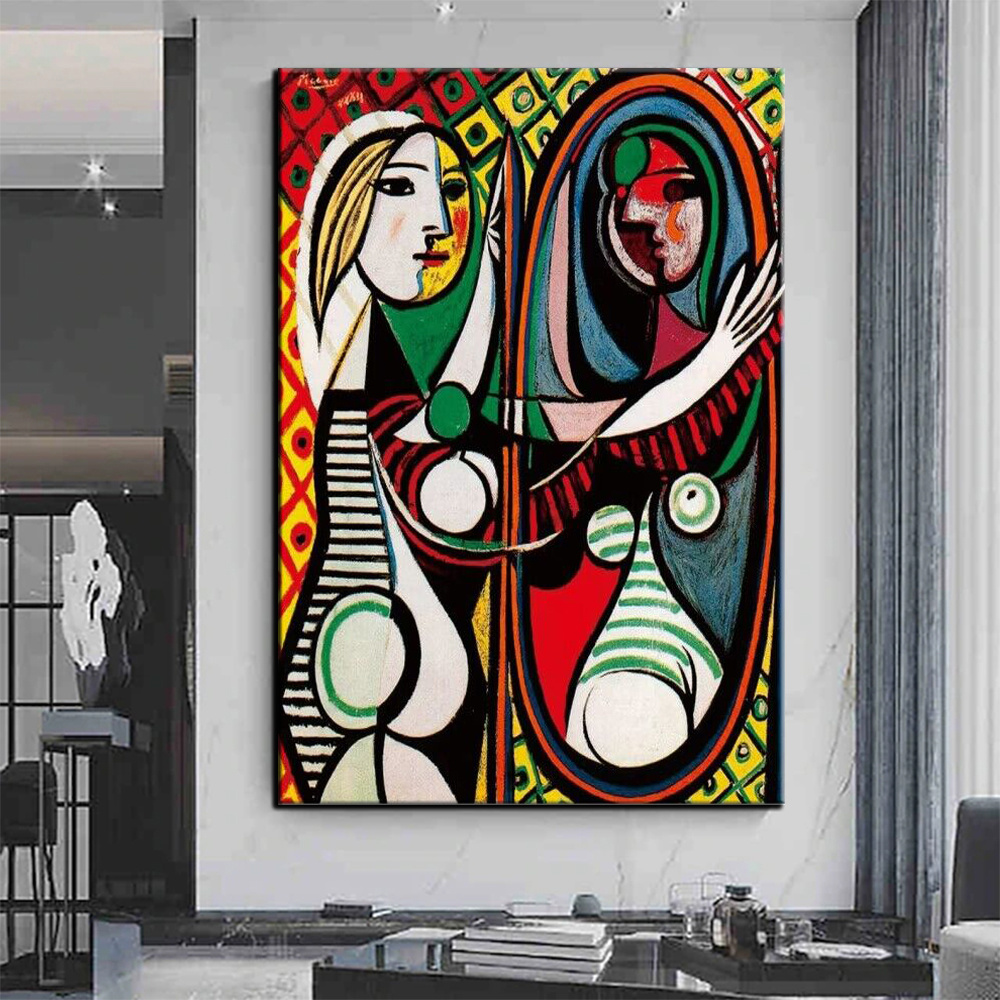 dropship Hand Painted Oil Painting Canvas Wall Art Pablo Picasso Paintings Living Room Hallway Bedroom Luxurious Decorative Painting