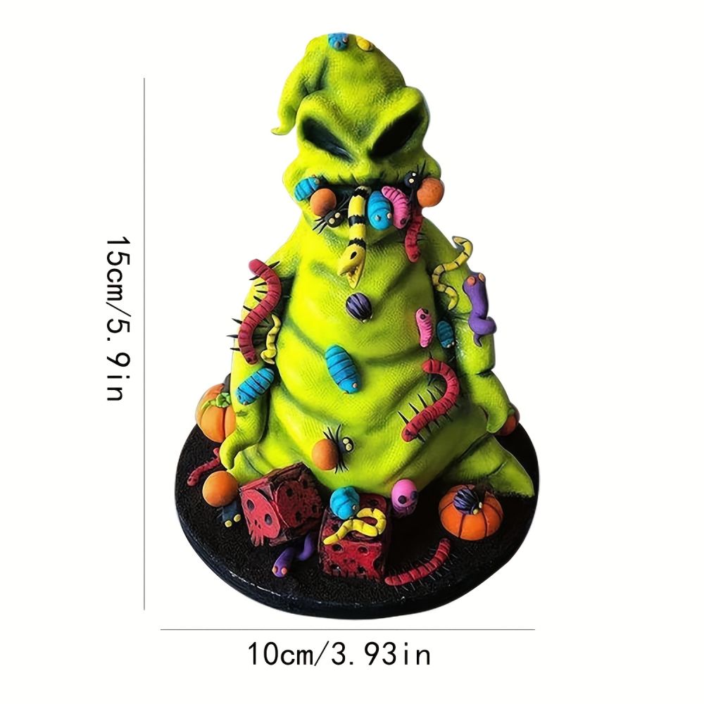 dropship 1pc, Resin Halloween Witch Figurine - Perfect Table Decoration for Christmas Parties and Kids Novelty Gift