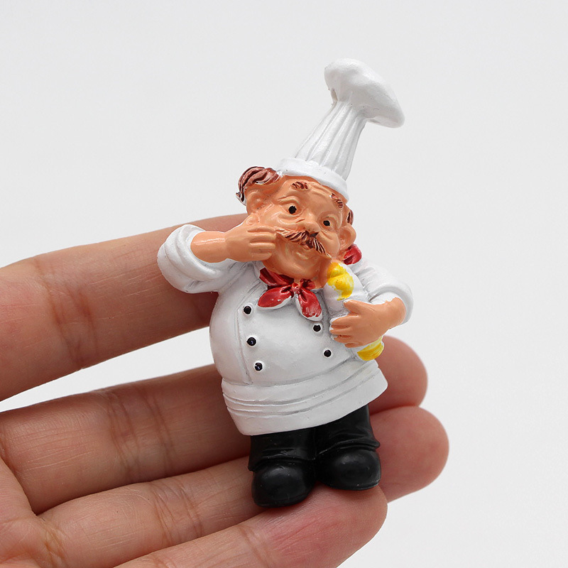 dropship 6pcs, Cute Cartoon Chef Refrigerator Magnets - 3D Magnetic Stickers for Kitchen Decoration and Home Decor - Perfect Birthday Gift