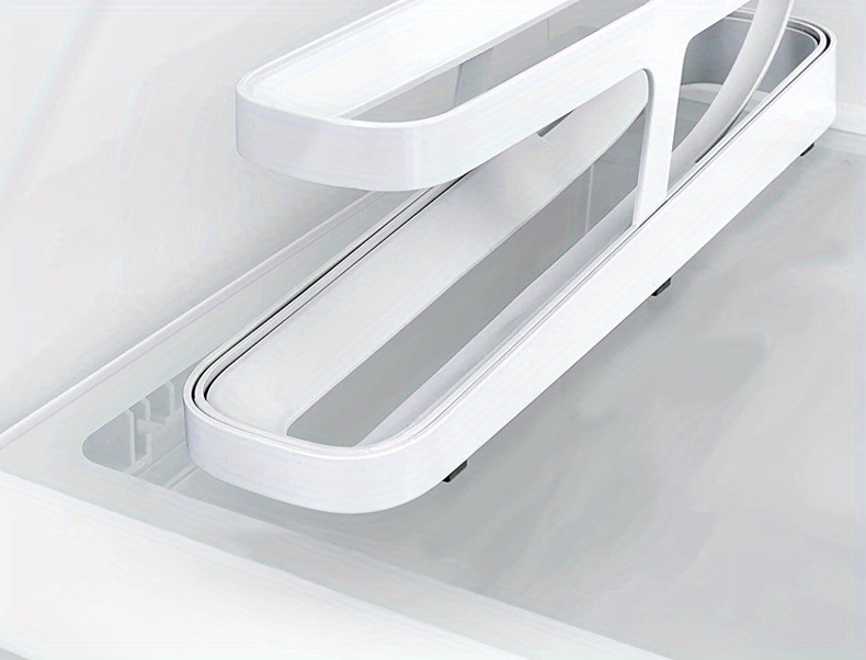 dropship 1pc Rolling Refrigerator Egg Dispenser, Space-Saving Holder For Fridge Storage Anti-fall Egg Tray, Egg Rack Tray For Refrigerator, Kitchen Supplies