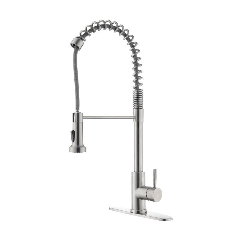 dropship Household & Commercial Pull-Down Sprayer Spring Kitchen Sink Faucet