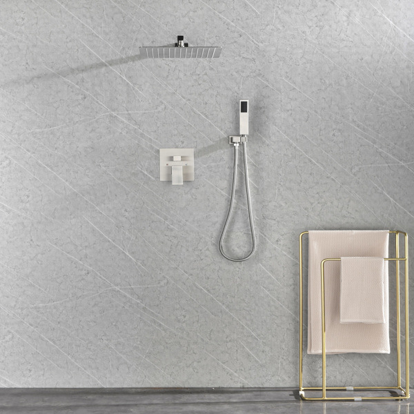 dropship 12" Rain Shower Head Systems Wall Mounted Shower