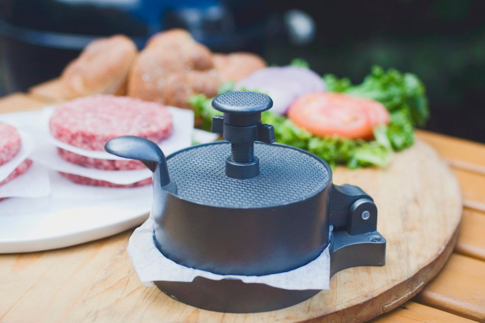dropship 1pc Crab Cake And Sausage Press, Burger Press Makes 4 1/2" In Diameter, 1/4 Lb To 3/4 Lb, Patty Ejector