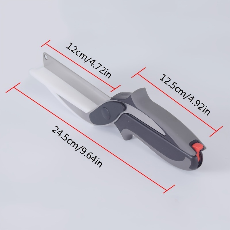 dropship 1pc 2-in-1 Smart Kitchen Knife and Vegetable Cutter - Perfect for Effortless Preparation of Vegetables and Fruits