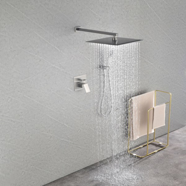dropship 12" Rain Shower Head Systems Wall Mounted Shower