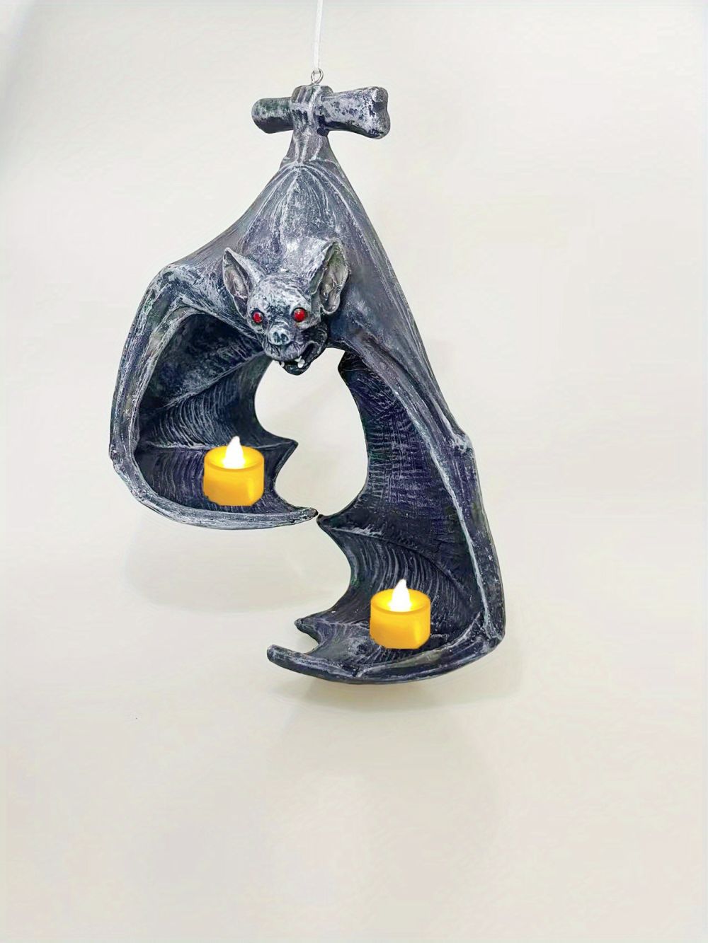 dropship 1pc Bat Wall Tealight Holder,Gothic Bat Wall Sconce Candle Holder With Candles,Halloween Candlestick Hanging Decoration For Home Garden Party,Halloween Garden
