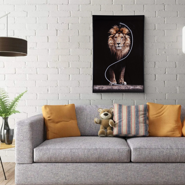 dropship Lion Art Print,wall lamp,holiday gifts