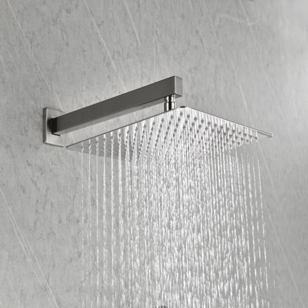 dropship 12" Rain Shower Head Systems Wall Mounted Shower