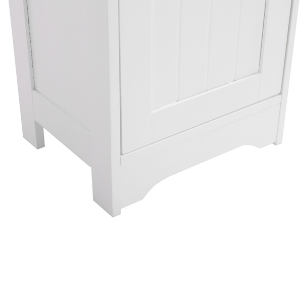 dropship FCH One Door & Three Layers Bathroom Cabinet White
