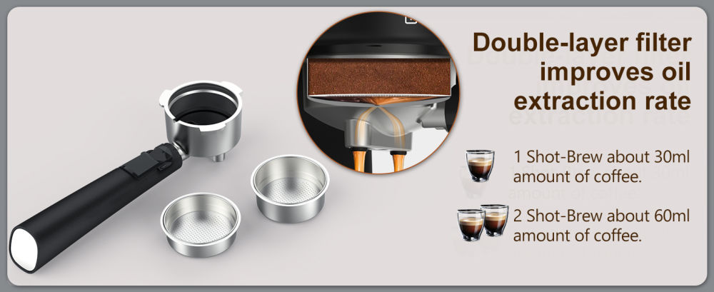 dropship Espresso Machine with Milk Frother, 20 Bar Pump Pressure Coffee Machine, 1.5L/50oz Removable Water Tank, 1050W Semi-Automatic Espresso/Latte/Cappuccino Machines for Home Barista, Office
