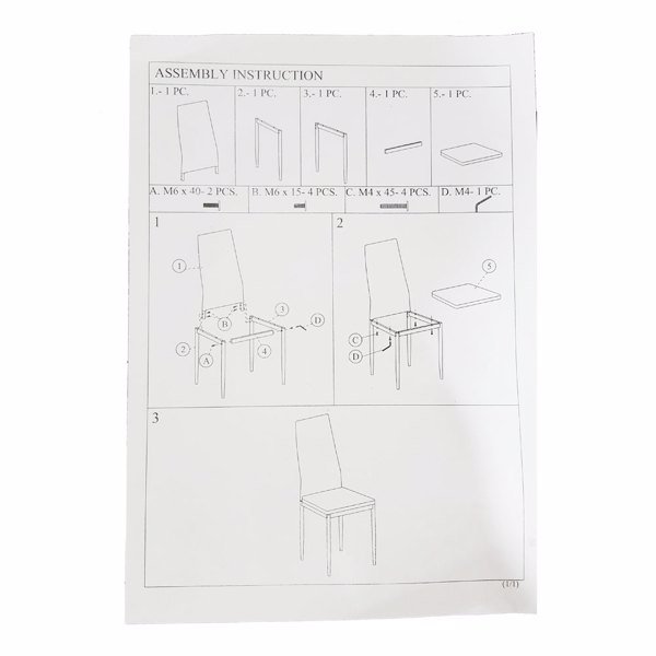 dropship 6pcs Elegant Assembled Stripping Texture High Backrest Dining Chairs Black