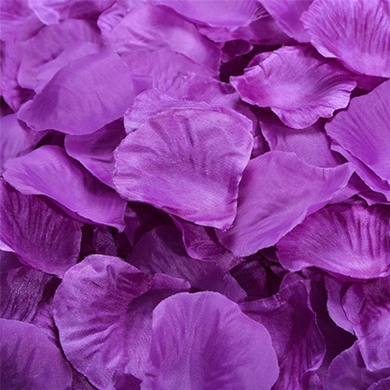 dropship Artificial Rose Petal Artificial Flower Silk Petals Valentine Day Wedding Flower Decoration Flowers