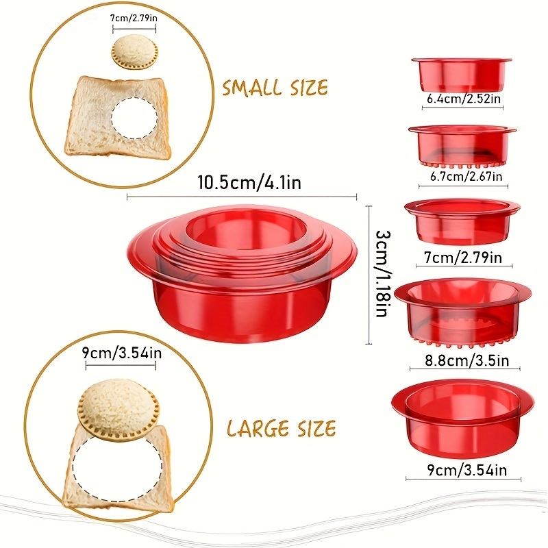 dropship 1pc, Uncrushable Bread Sandwich Maker Mold for Toddlers - Perfect for DIY Cookies, Lunchboxes, and Bento Boxes - Kitchen Accessory for Back to School and School Supplies