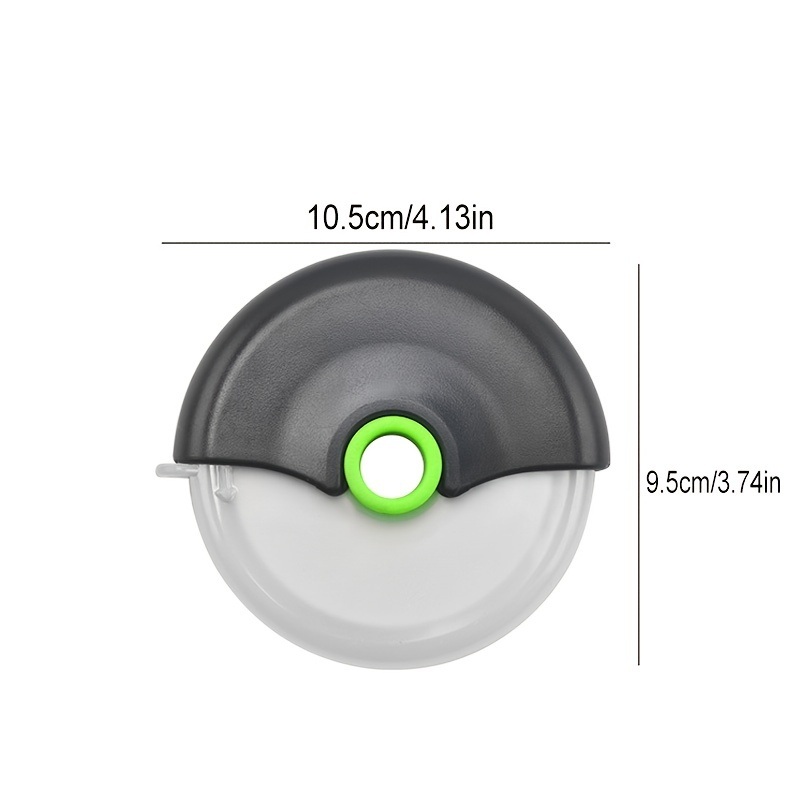 dropship 1pc Stainless Steel Round Wheel Cutter With Lid For Cake, Bread, And Pies - Kitchen Baking Tool With Roulette Roller, Suitable For Home Kitchen Baking, Household Pizza Baking