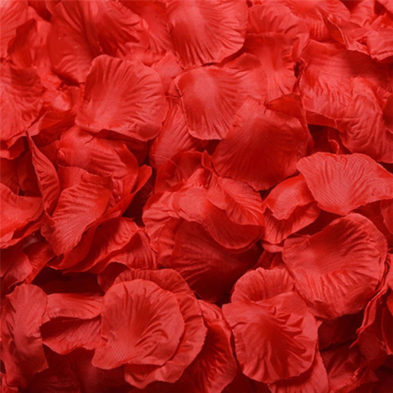 dropship Artificial Rose Petal Artificial Flower Silk Petals Valentine Day Wedding Flower Decoration Flowers