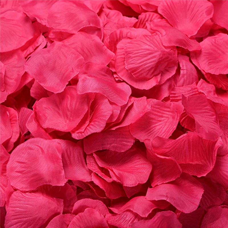 dropship Artificial Rose Petal Artificial Flower Silk Petals Valentine Day Wedding Flower Decoration Flowers