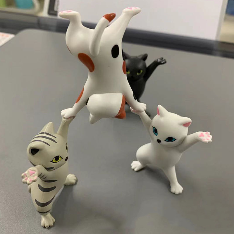 dropship 1pc/5pcs Cute Cat Pen Holder, Toy Cat Headphone Holder, Enchanted Dancing Cat Pen Holder, Home Desktop Ornament