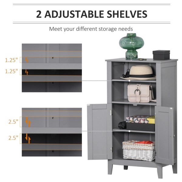dropship Bathroom Storage Cabinet-Grey