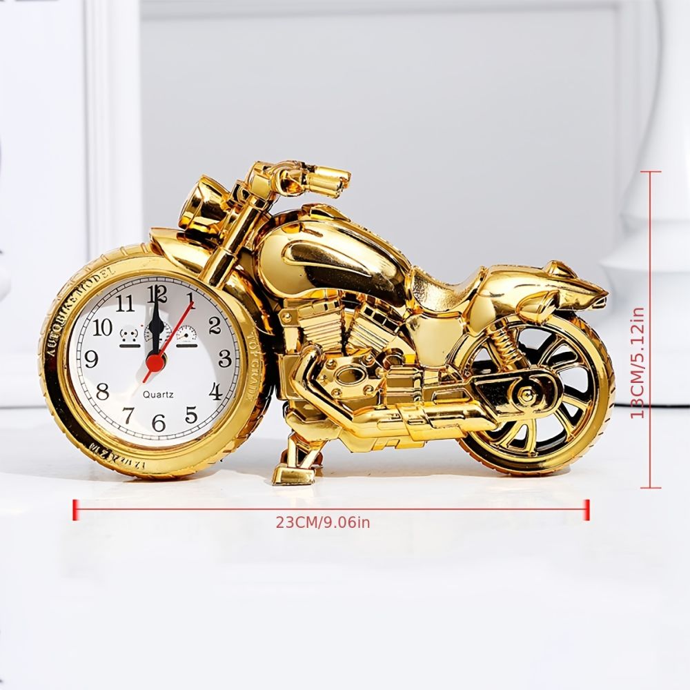 dropship Unique Motorcycle-Shaped Alarm Clock - Add a Creative Touch to Your Decor!
