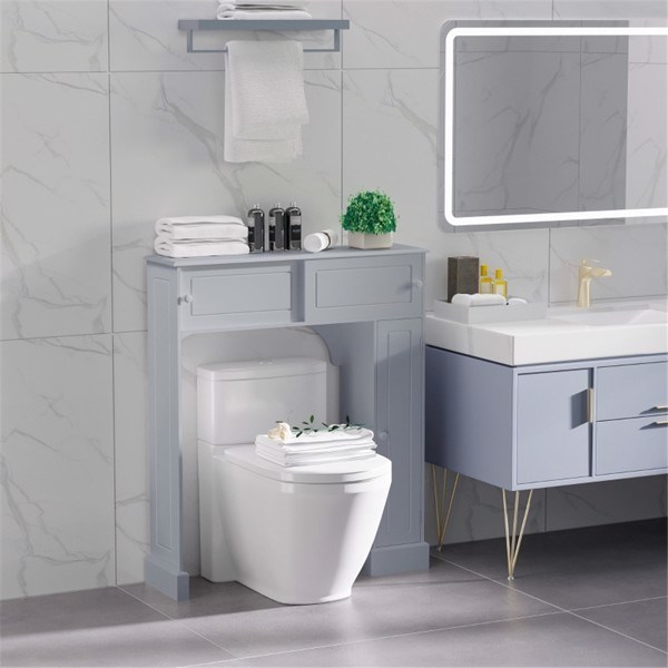 dropship Bathroom Storage Cabinet-Gray