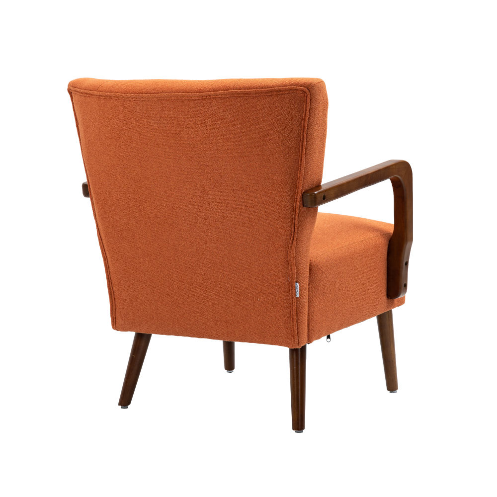dropship COOLMORE Wood Frame Armchair, Modern Accent Chair Lounge Chair for Living Room