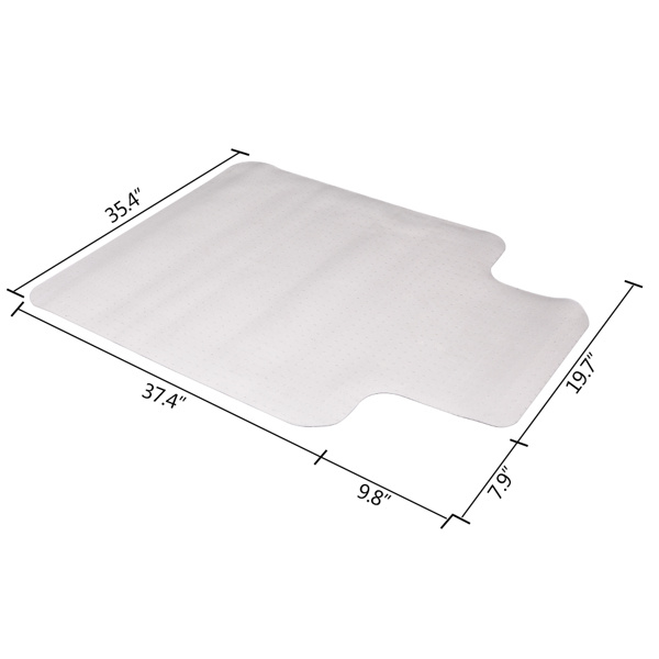 dropship 3PCS 90 x 120 x 0.2cm PVC Home-use Protective Mat for Floor Chair Transparent