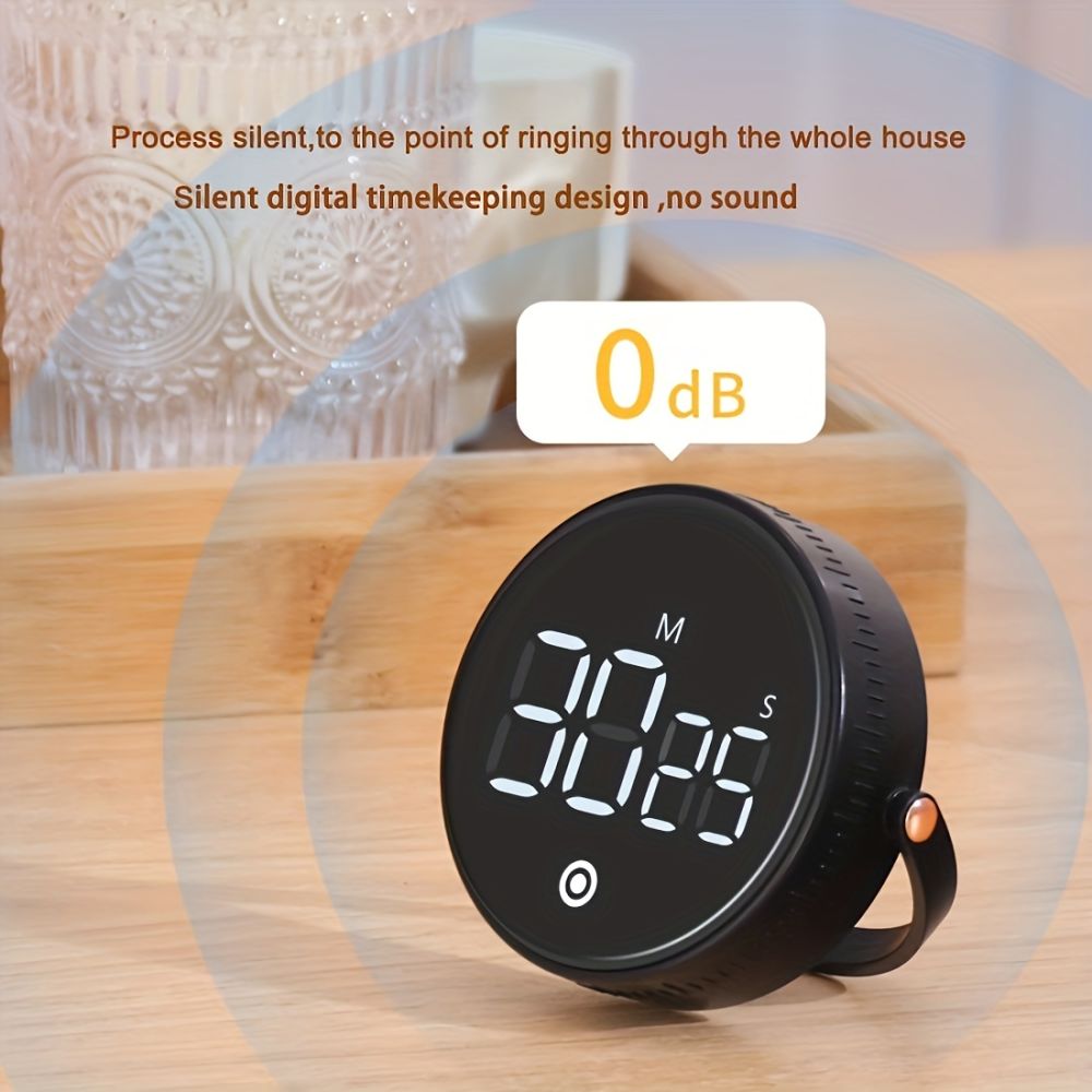 dropship Timer, Kitchen Timer, Digital Timer , Large LED Magnetic Countdown , Precise Timing For Cooking, Work, Study And Fitness(Black)