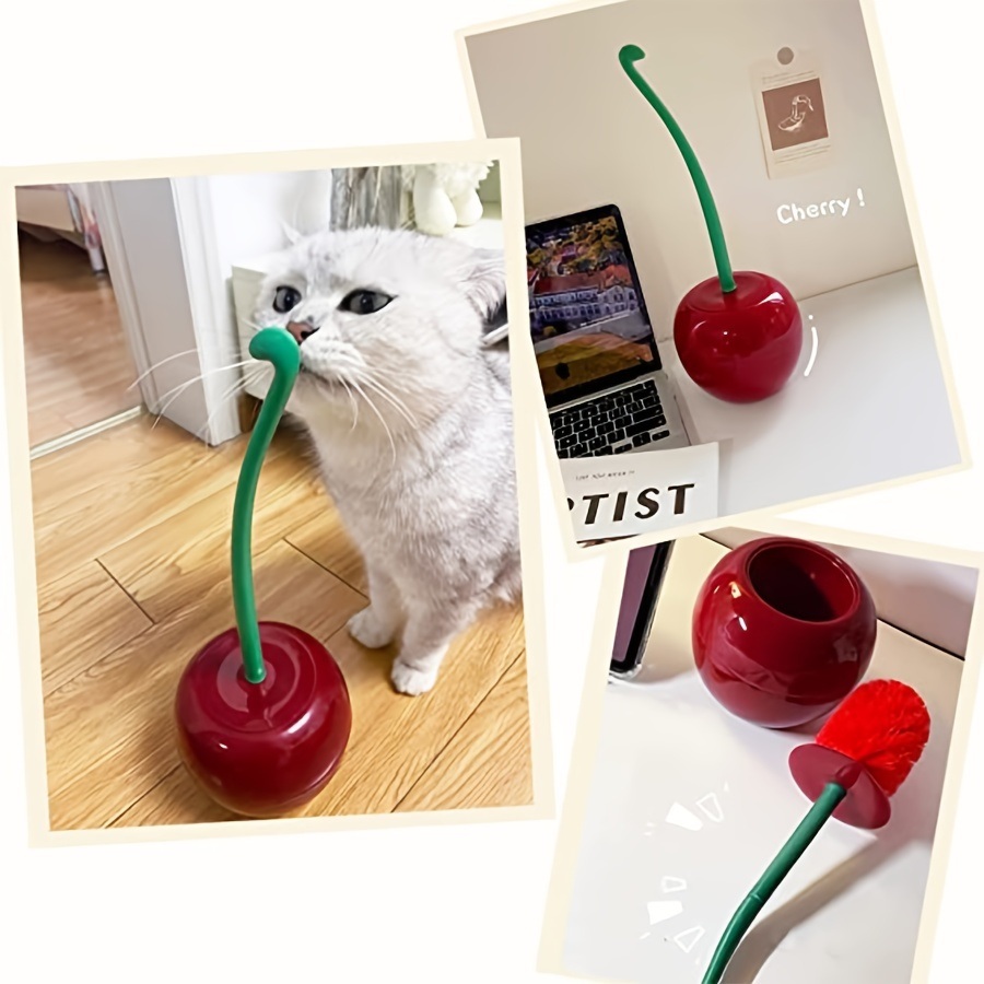 dropship 1pc, Creative Toilet Brush With Holder Bowl&Long Handle, Household Bathroom Cleaning Tool Cleaner And Base For Storage&Organization, Thick Bristle
