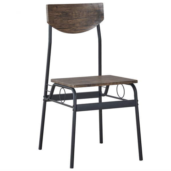 dropship Rectangular Disassembly and Assembly P2 Board Iron Compartment 1 Table 4 Chairs Dining Table and Chair Set Brown