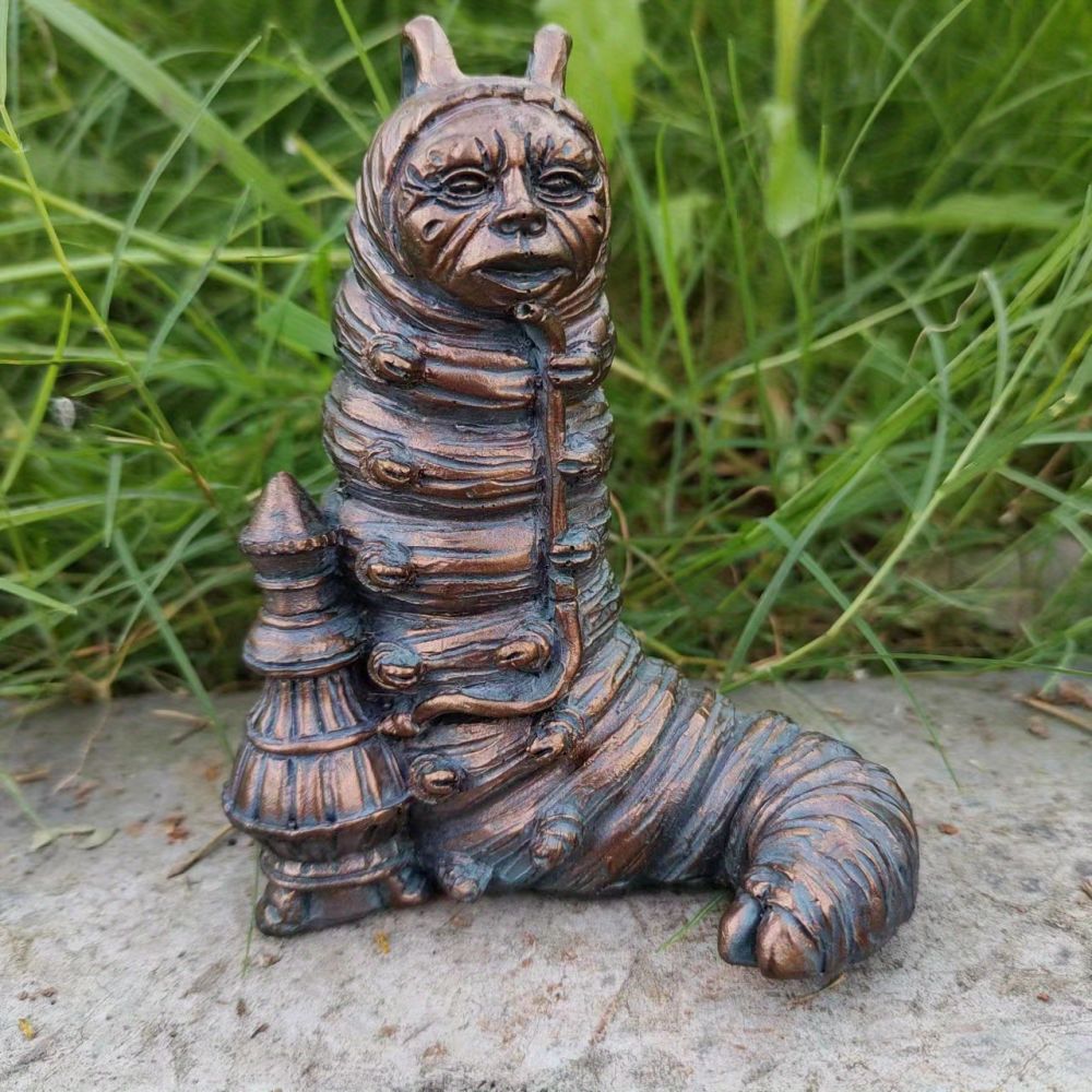 dropship 1pc Wonderland Ornament Set, Hand Cast Stone Resin Statue Ornament, Alice In Wonderland, For Outdoor Garden Yard Indoor Handicrafts