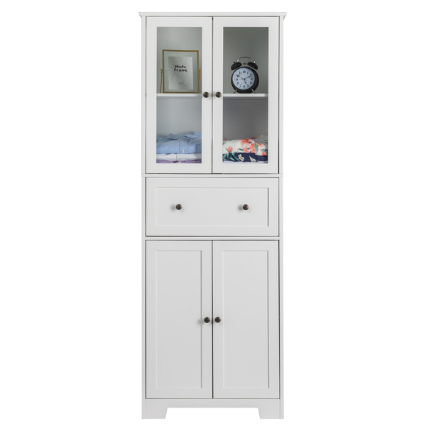dropship FCH MDF Spray Paint 4 Doors 1 Pump Bathroom Cabinet White