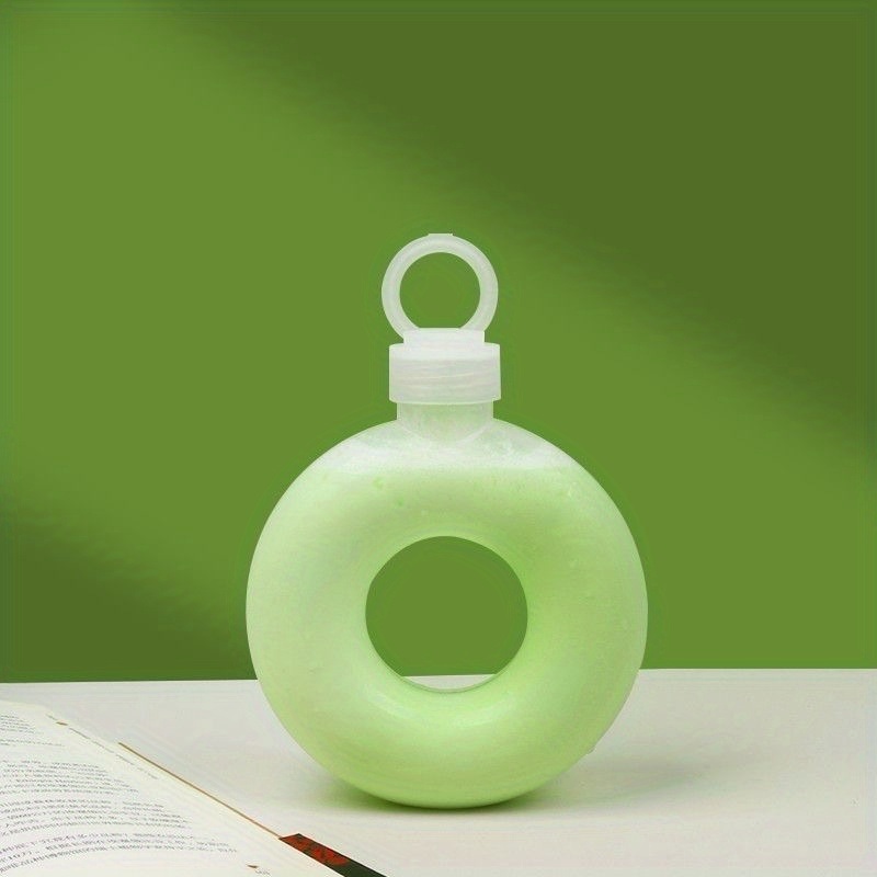 dropship Kawaii Doughnut Water Bottle, PP Plastic Heat-resistant Water Cup Suitable For Adults And Children Daily Carrying And Outdoor Hiking Camping Trips