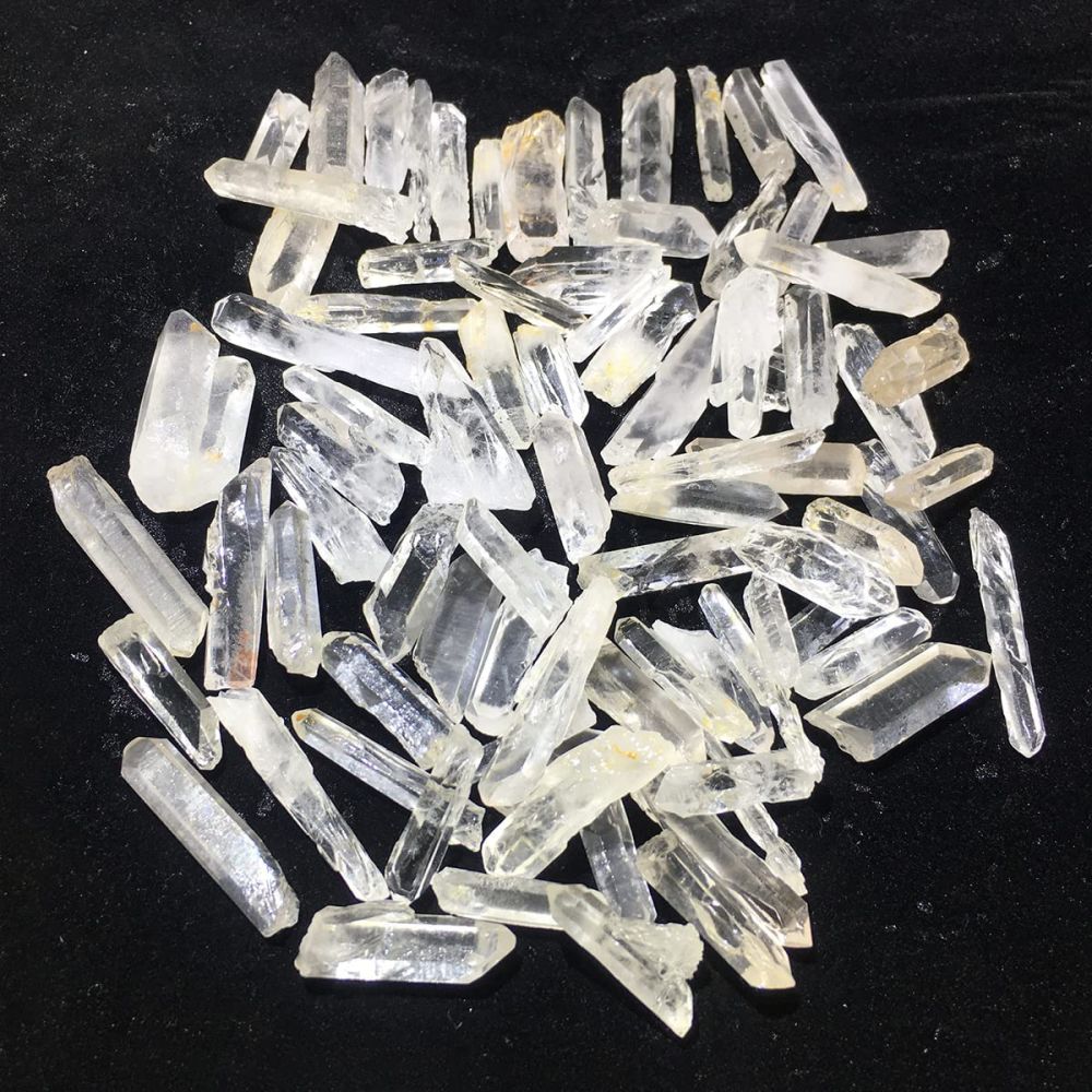 dropship 150pcs+ Natural clear quartz crystal obelisk wand chip crystal specimens 