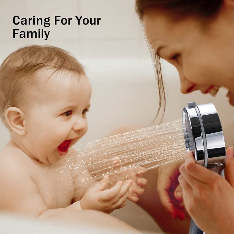 dropship Easily Installation Adjustable Shower Head with Anti-Clogging Nozzles
