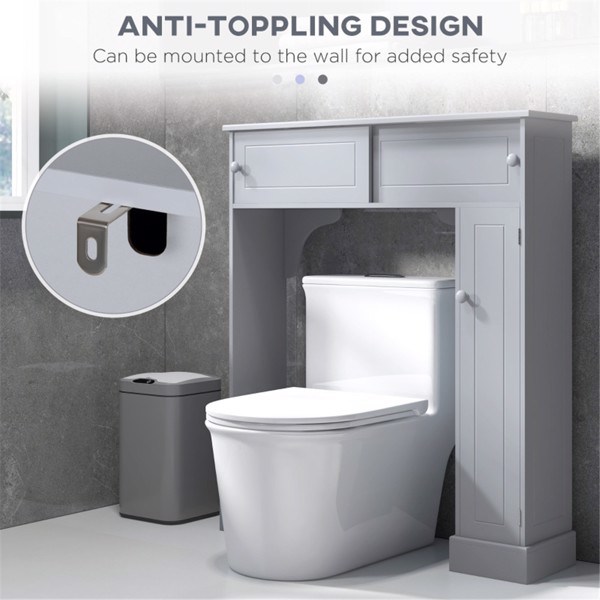 dropship Bathroom Storage Cabinet-Gray