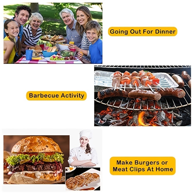 dropship 1pc Non-Stick Aluminum Burger Press - Perfect for Burgers, Patties, Meatballs, Grilling, and Kitchen Cooking - Ideal Back to School Supply