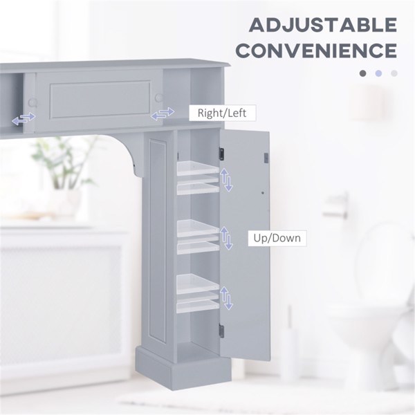 dropship Bathroom Storage Cabinet-Gray