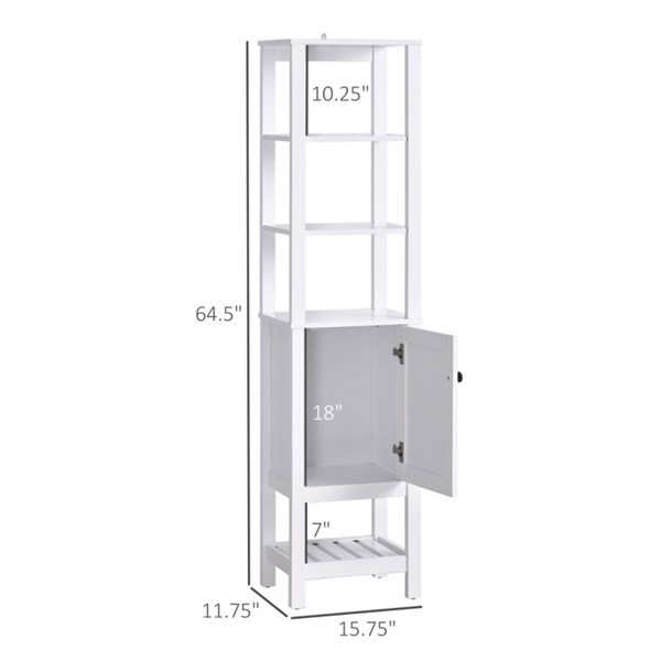 dropship Bathroom Storage Cabinet-White