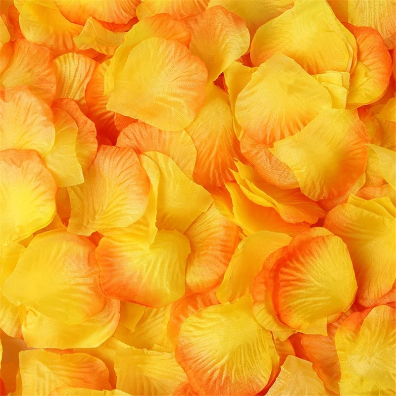 dropship Artificial Rose Petal Artificial Flower Silk Petals Valentine Day Wedding Flower Decoration Flowers