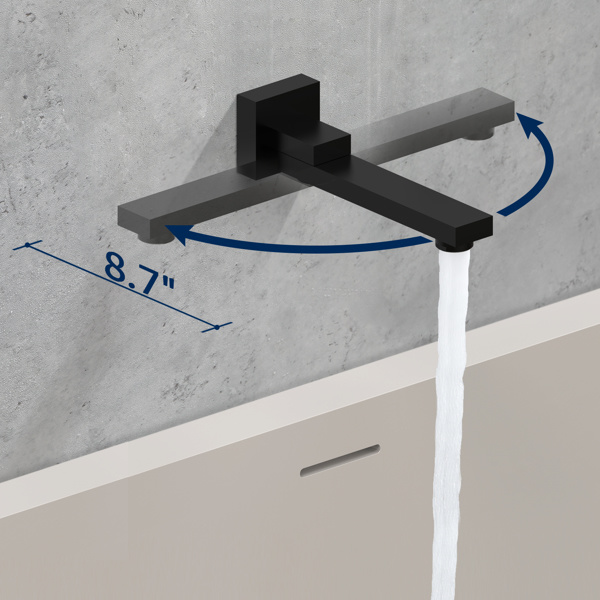 dropship Male NPT Folding Bathtub Shower Faucet, Rain Shower Head System with Bath Tub Faucet Set and Handheld for Bathroom, Matte Black 3 Function Tub Shower Rough-in Valve and Diverter