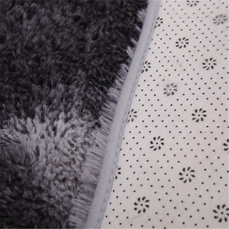 dropship 1pc, Plush Silk Fur Rug for Indoor Bedroom and Living Room - Soft and Luxurious Floor Mat