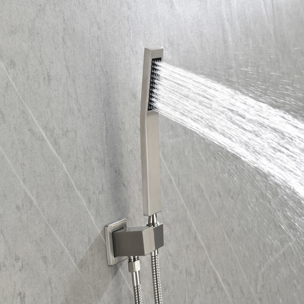 dropship 12" Rain Shower Head Systems Wall Mounted Shower