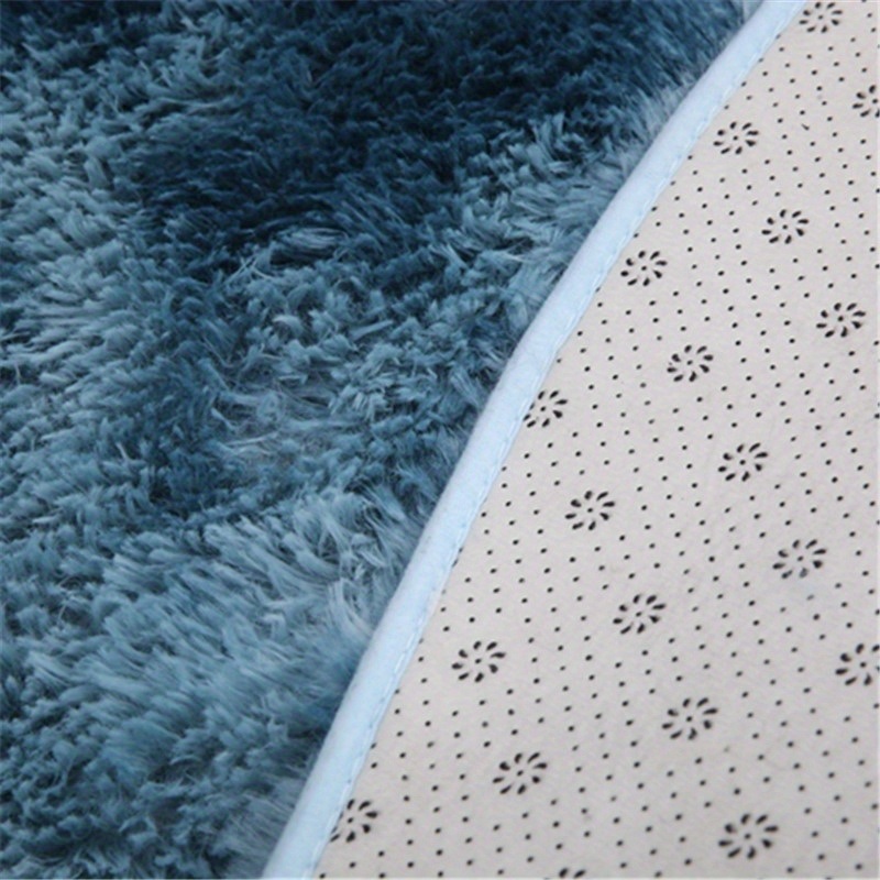 dropship 1pc, Tie-dye Silk Wool Area Rug, Plush Carpet, PV Velvet Floor Mat, 27.56*31.5inch