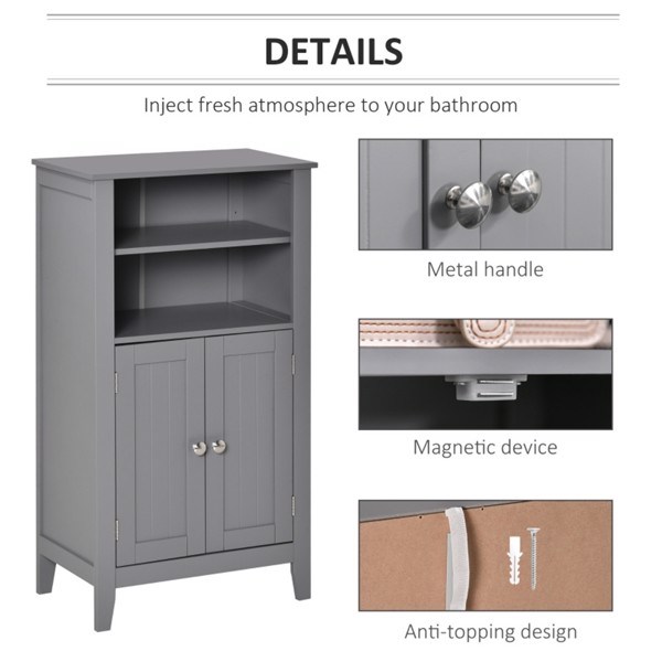 dropship Bathroom Storage Cabinet-Grey